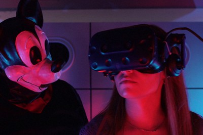 ホラー映画「ミッキーマウスのわな」のワンシーン＝AP